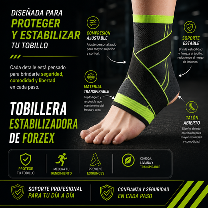Tobillera Estabilizadora Ajustable Contra Esguinces y Dolor
