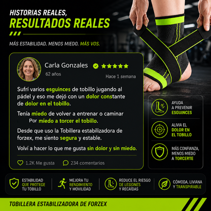 Tobillera Estabilizadora Ajustable Contra Esguinces y Dolor