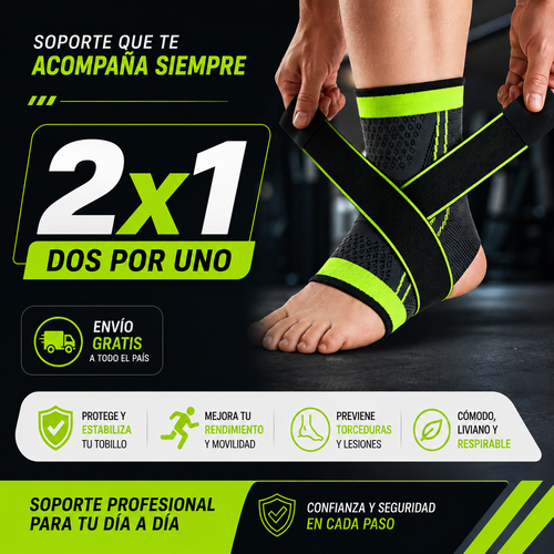 Tobillera Estabilizadora Ajustable Contra Esguinces y Dolor